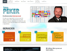 Tablet Screenshot of patriciopeker.com